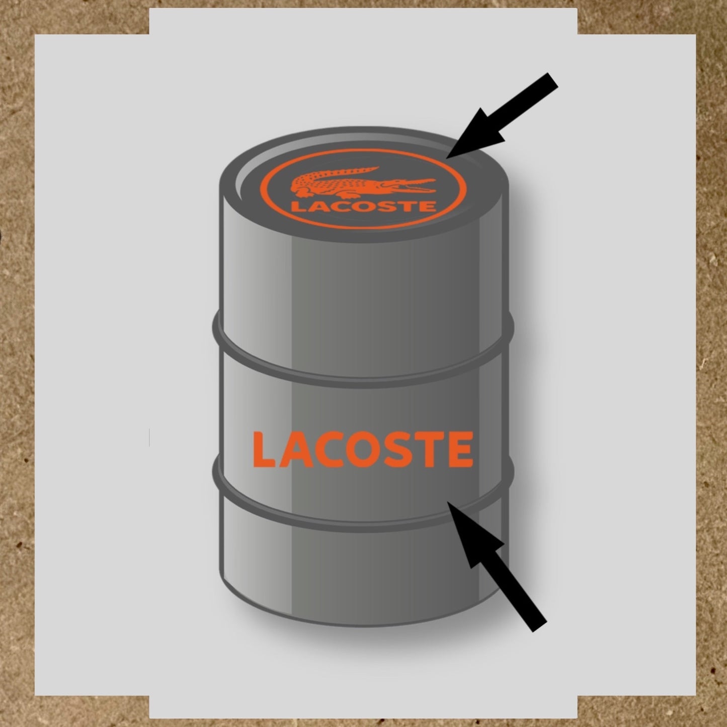 Kit 2 Stickers LACOSTE pour fût 60L (2)