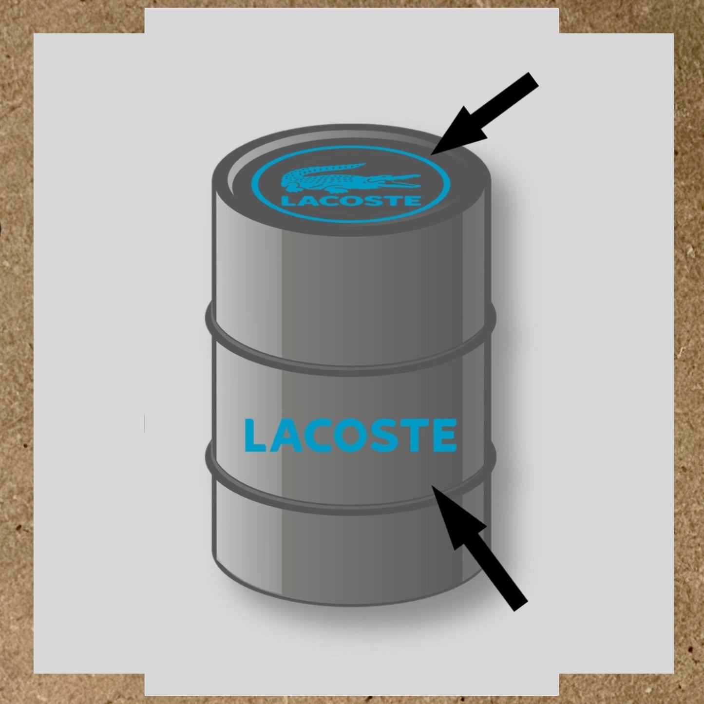 Kit 2 Stickers LACOSTE pour fût 60L (2)