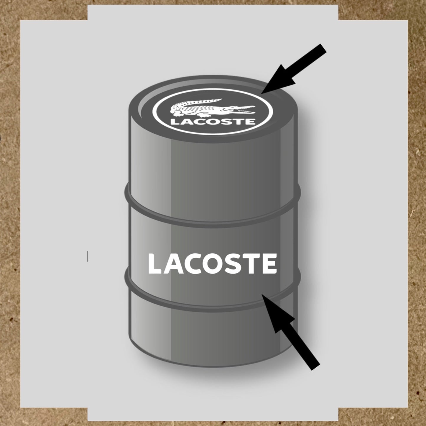 Kit 2 Stickers LACOSTE pour fût 60L (2)