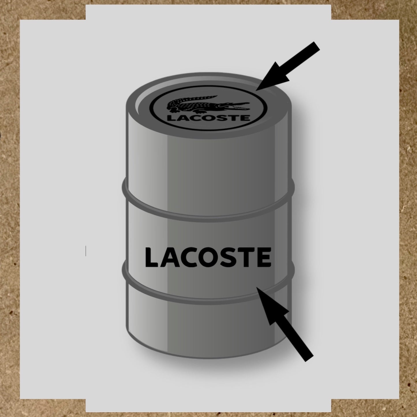 Kit 2 Stickers LACOSTE pour fût 60L (2)