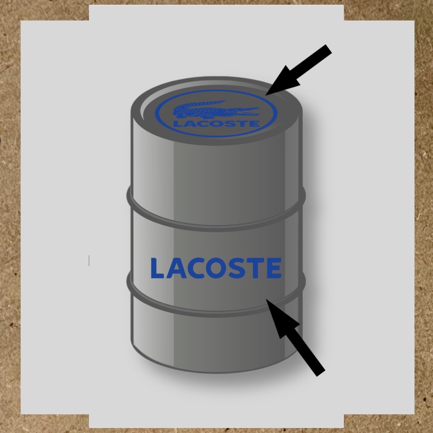 Kit 2 Stickers LACOSTE pour fût 60L (2)