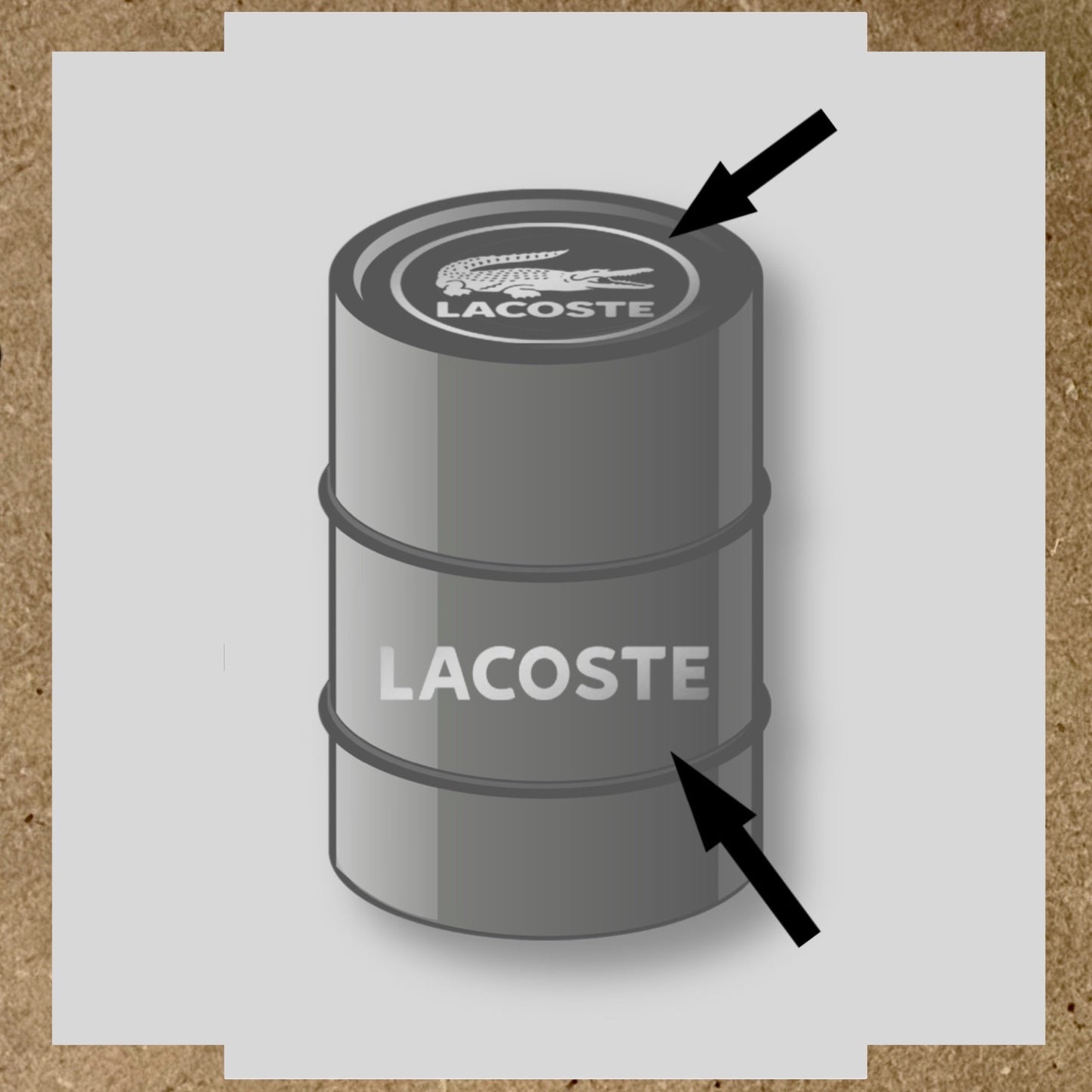 Kit 2 Stickers LACOSTE pour fût 60L (2)