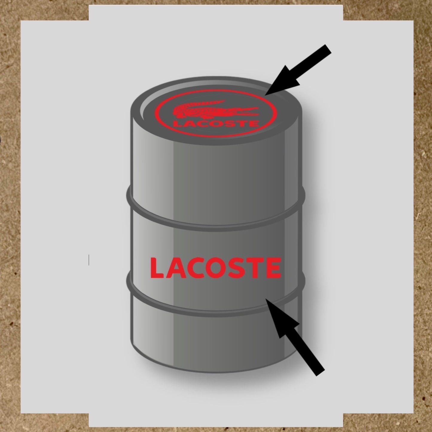 Kit 2 Stickers LACOSTE pour fût 60L (2)