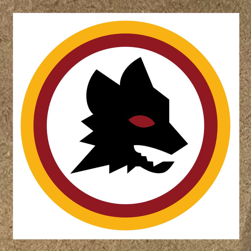 Sticker AS Roma tête de loup