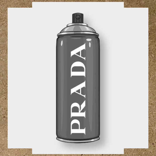 Stickers PRADA pour bombe de peinture (1)