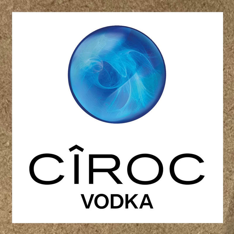 Sticker Ciroc avec sphère bleue