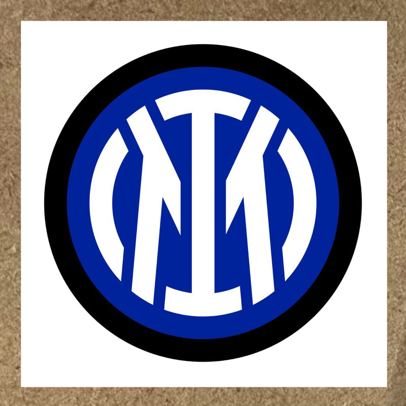 Sticker Inter Milan avec logo rond bleu et lettres M et I