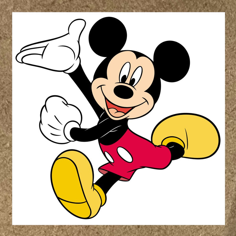 Sticker Mickey Mouse avec sourire et gants blancs