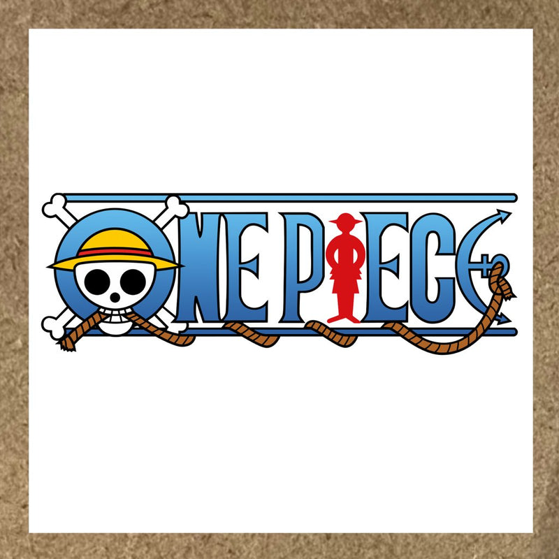 Sticker One Piece tête de pirate avec chapeau et os croisés
