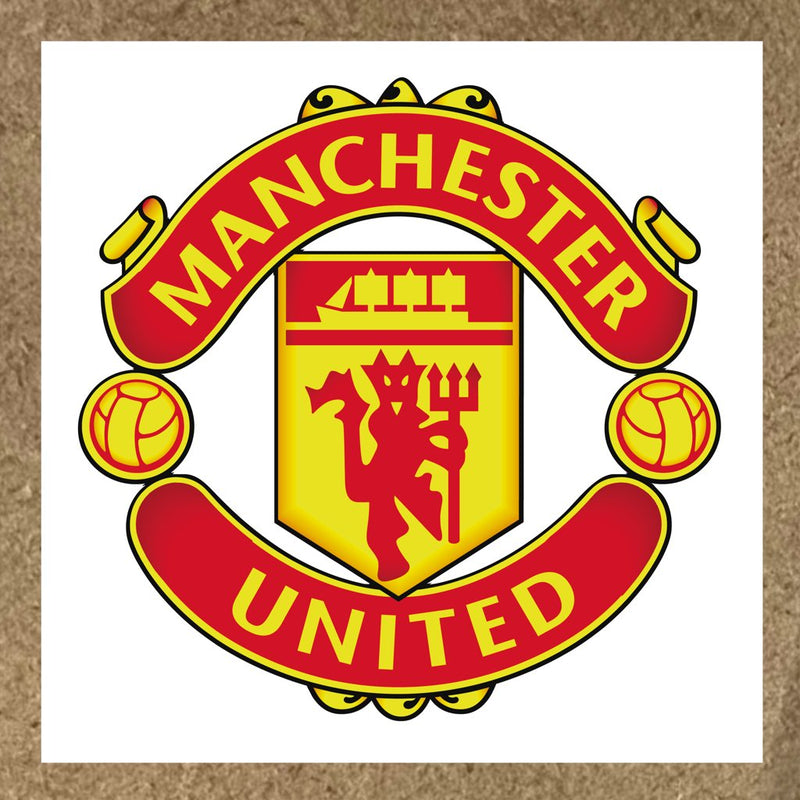 Sticker Manchester United logo avec diable rouge et ballons