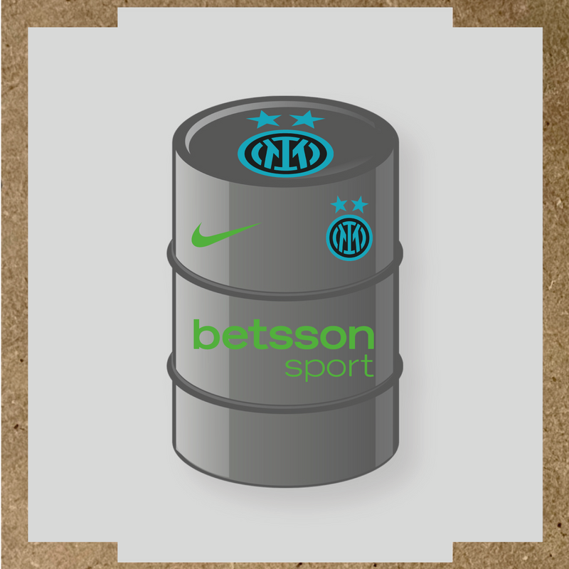 Kit de 4 stickers Inter Milan pour baril décoratif couleur:vert prairie