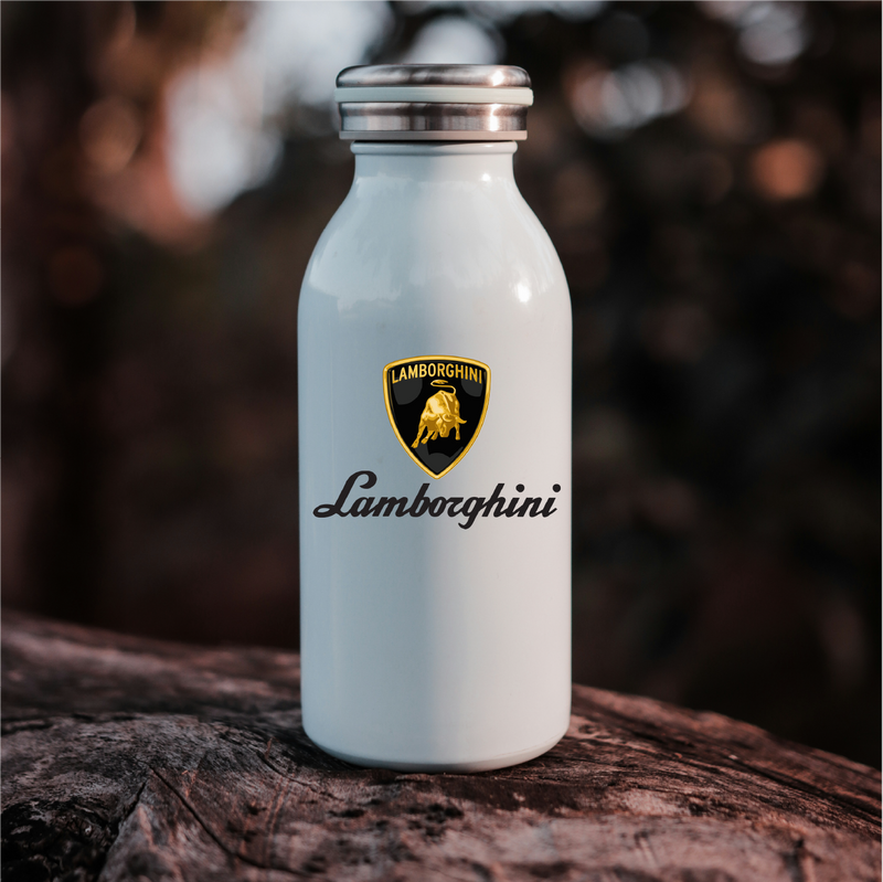 Sticker Lamborghini logo et écriture