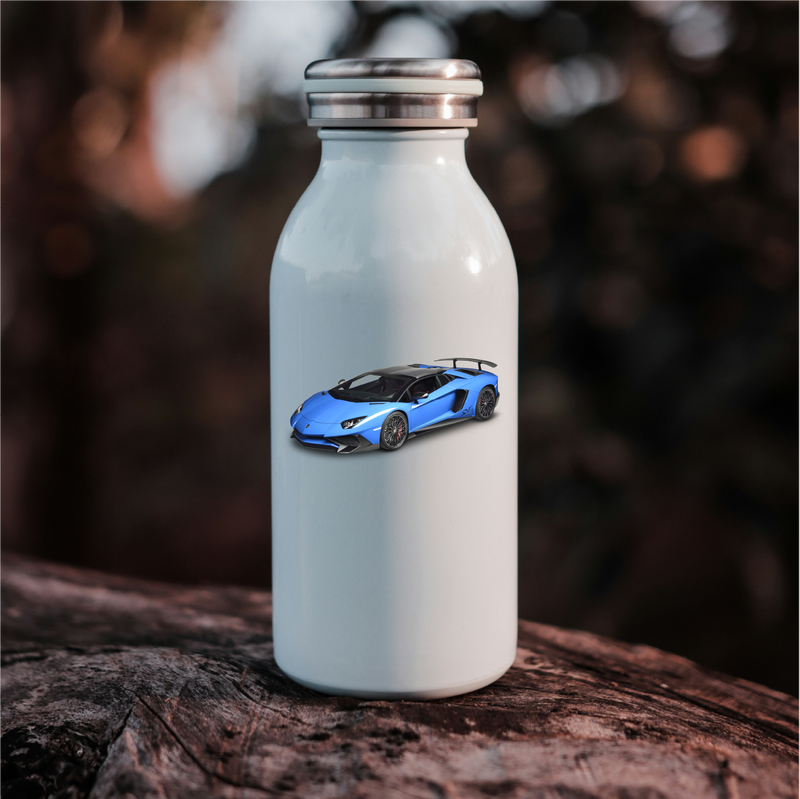 Sticker Lamborghini Aventador bleu