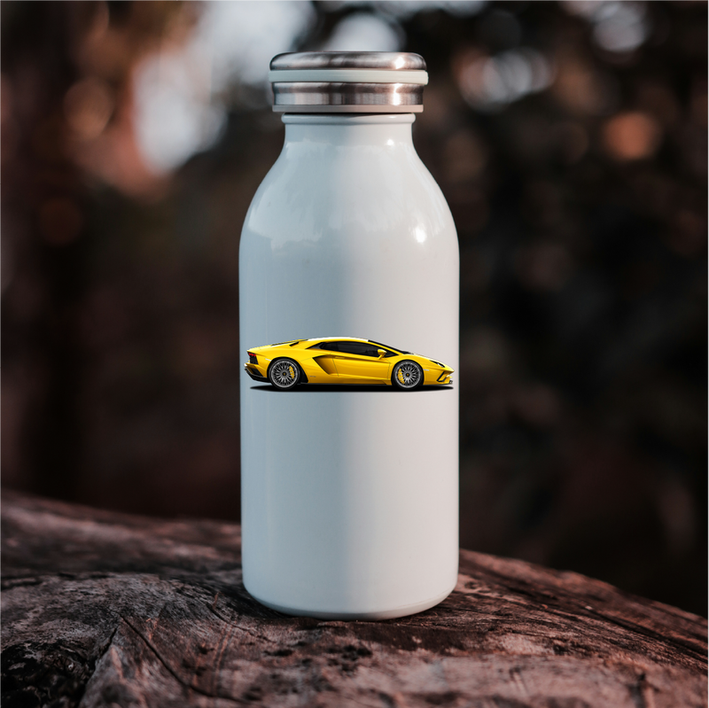 Sticker Lamborghini Aventador jaune