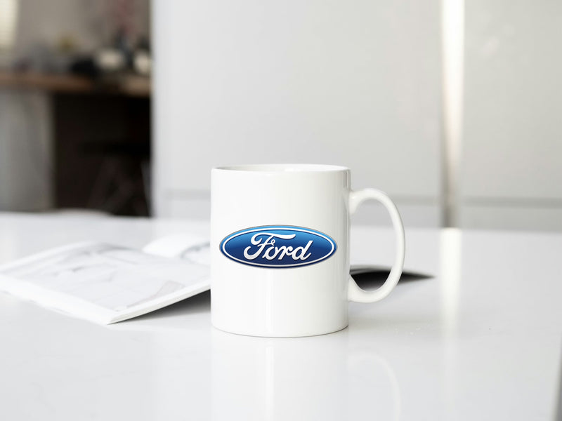 Sticker Ford logo ovale bleu avec inscription