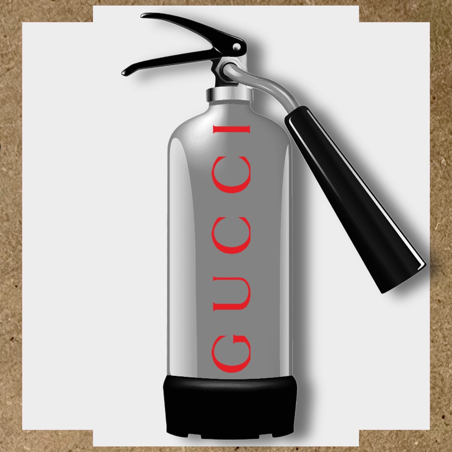 Sticker GUCCI pour extincteur (1)