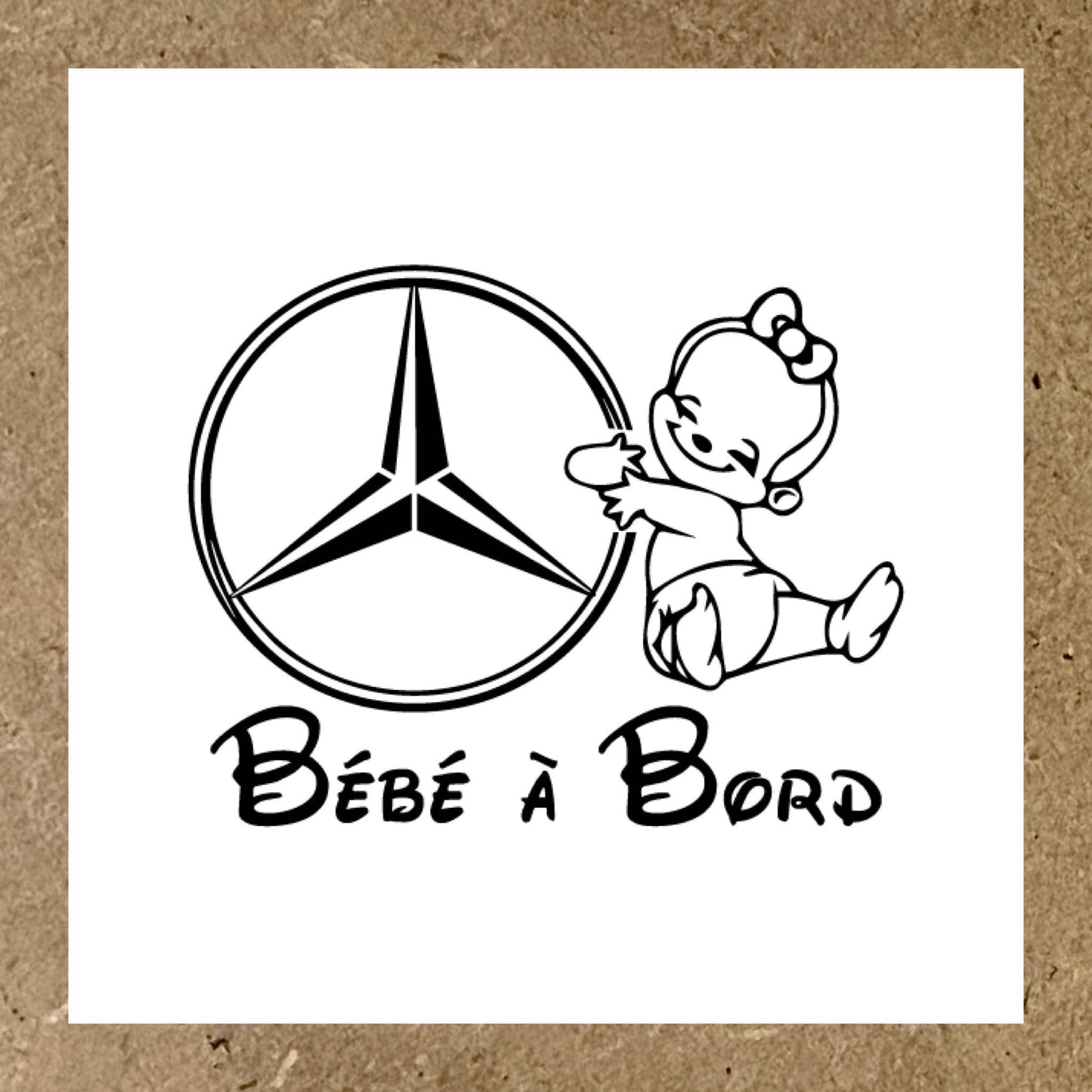 Bébé à bord MERCEDES