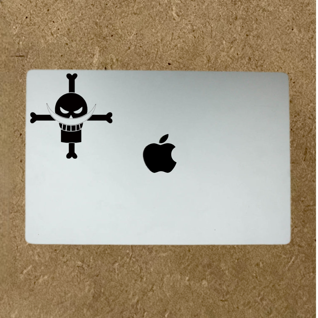 Stickers MacBook Barbe Blanche