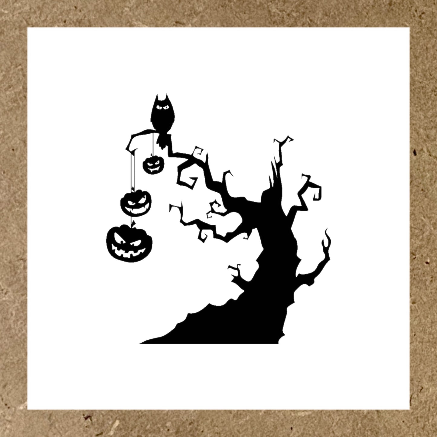 Sticker ARBRE CITROUILLE HALLOWEEN