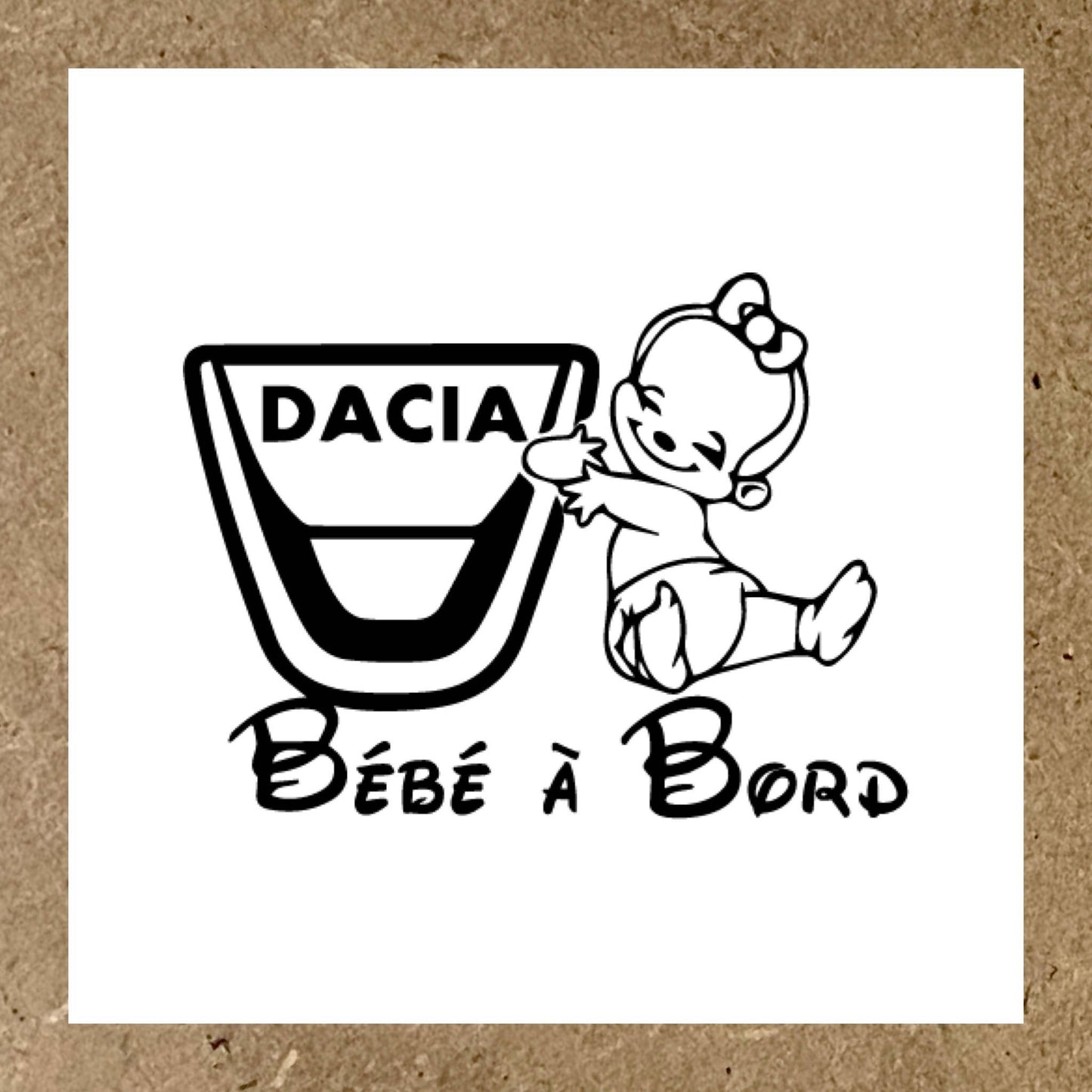 Bébé à bord DACIA