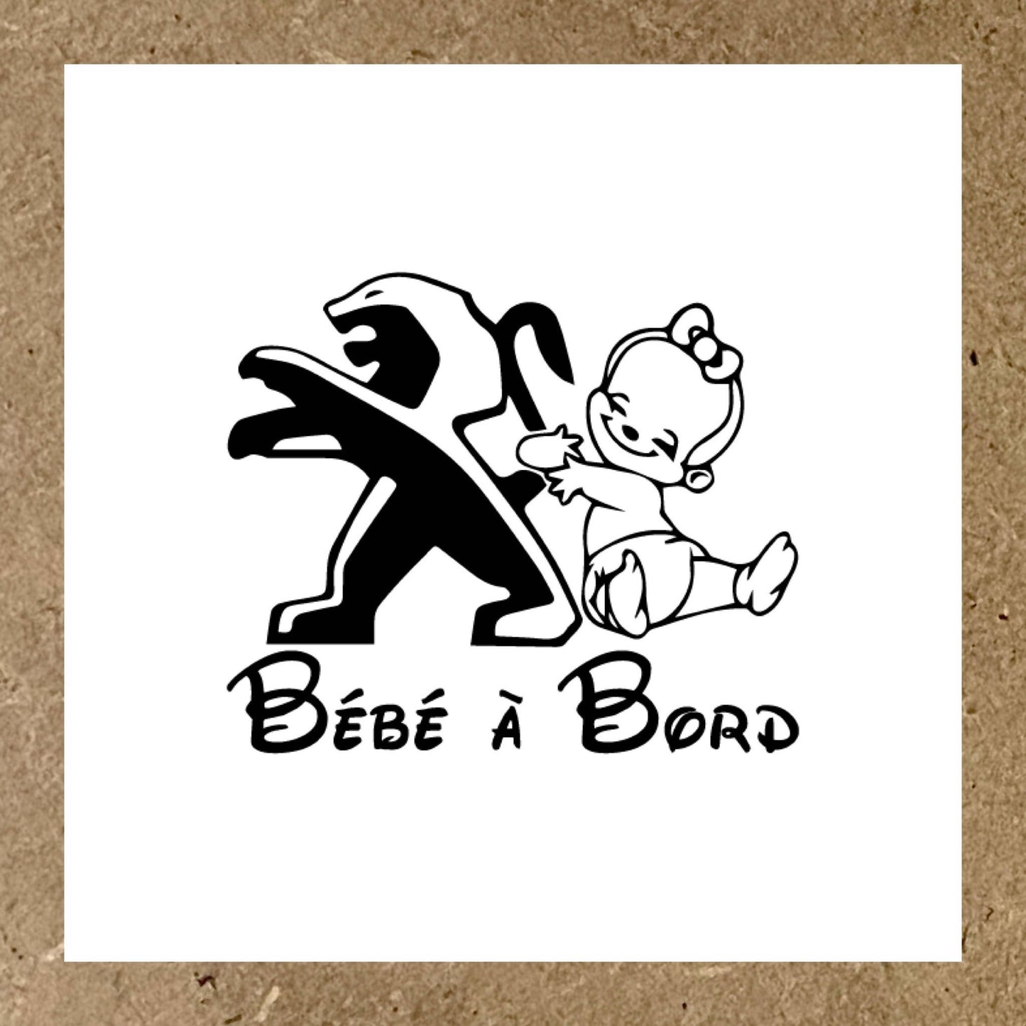 Bébé à bord Peugeot