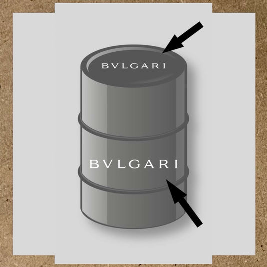 Kit 2 stickers Bulgari pour baril 60L