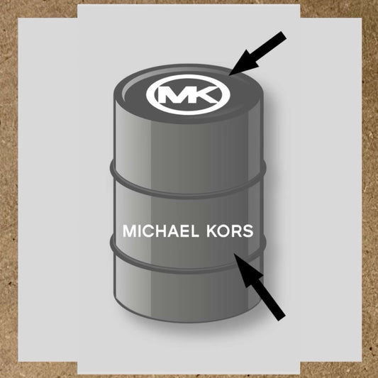 Kit 2 stickers Michael Kors pour baril 60L