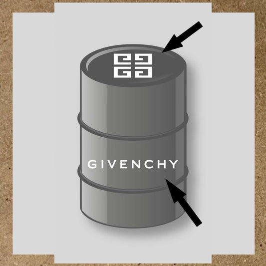 Kit 2 stickers Givenchy pour baril 60L