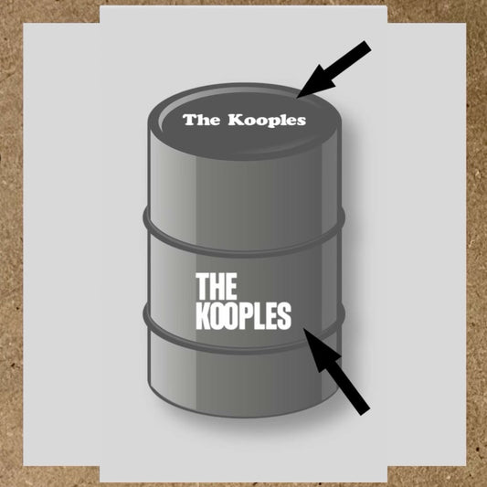 Kit 2 stickers The Kooples pour baril 60L