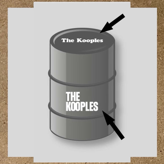 Kit 2 stickers The kooples pour baril 200L