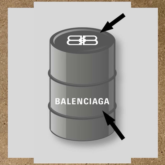 Kit 2 stickers Balenciaga  pour baril 200L