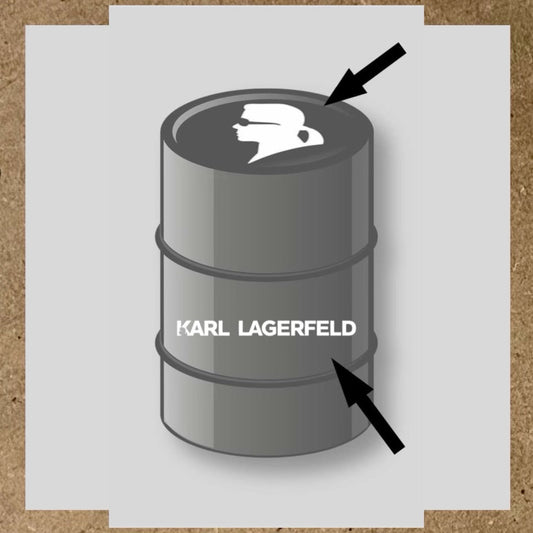 Kit 2 stickers Karl Lagerfeld pour baril 200L