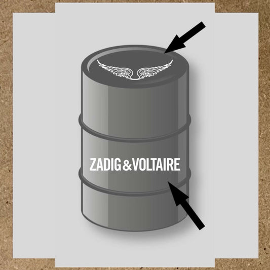 Kit 2 stickers Zadig et voltaire pour baril 200L