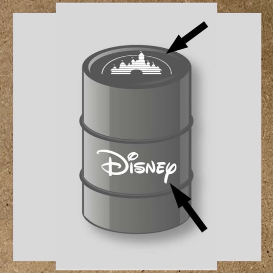 Kit 2 stickers Disney pour baril 60L