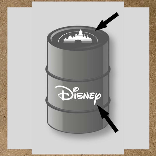 Kit 2 stickers Disney pour baril 200L