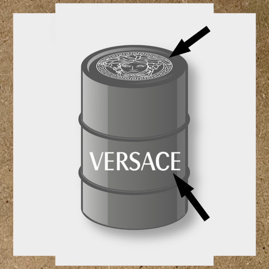 Kit 2 Stickers VERSACE pour baril 200L