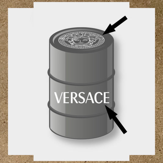 Kit 2 Stickers VERSACE pour baril 60L