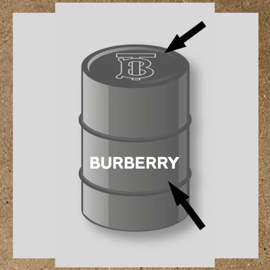 Kit 2 stickers Burberry pour baril 200L