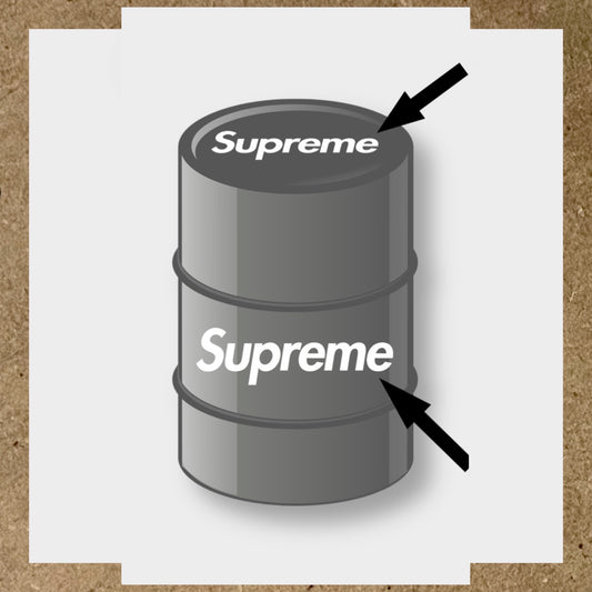 Kit 2 Stickers SUPREME pour fût 60L (1)