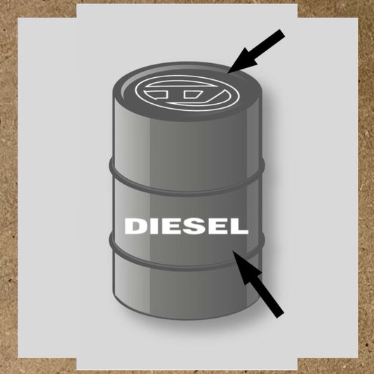 Kit 2 stickers Diesel pour baril 60L