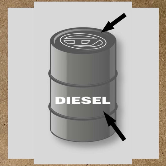 Kit 2 stickers Diesel pour baril 200L