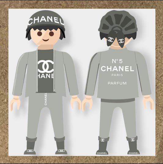 Kit 12 Stickers CHANEL pour PlayMobil