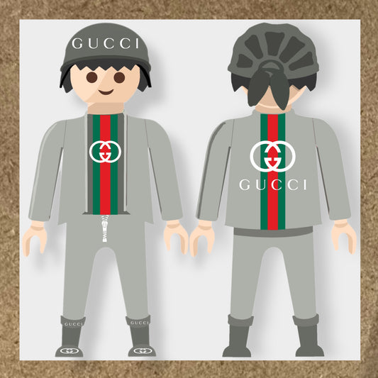 Kit 12 Stickers GUCCI pour PlayMobil