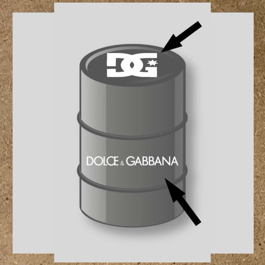 Kit 2 stickers Dolce gabana pour baril 200L