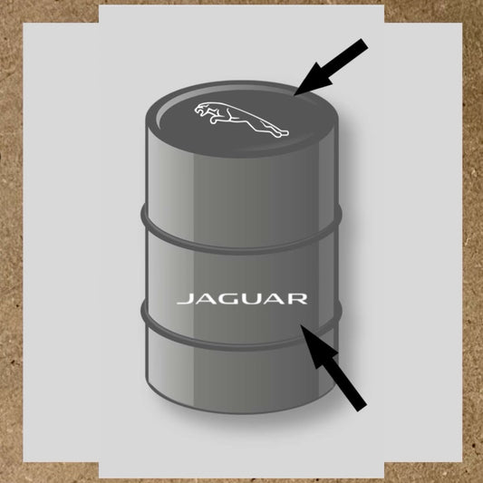 Kit 2 stickers Jaguar pour baril 60L