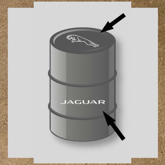 Kit 2 stickers Jaguar pour baril 200L