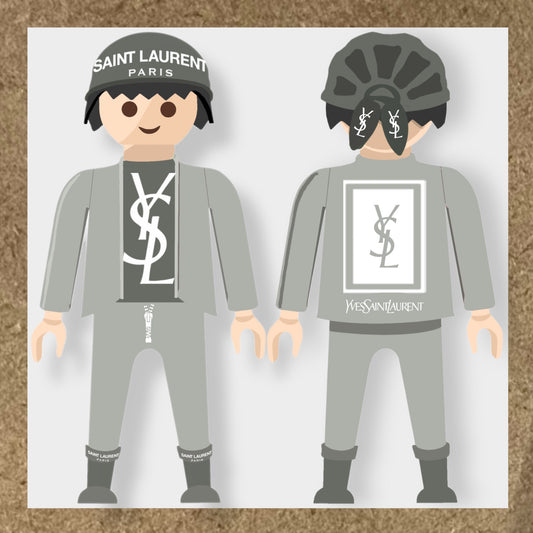 Kit 9 Stickers YVES SAINT LAURENT pour PlayMobil