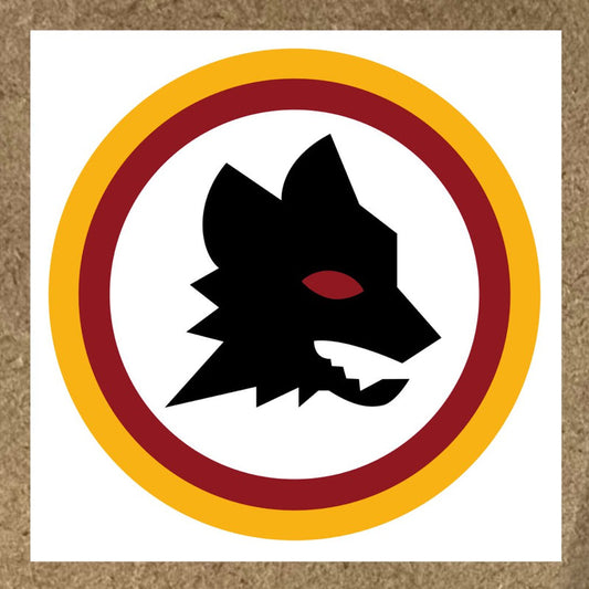 Sticker AS Roma tête de loup