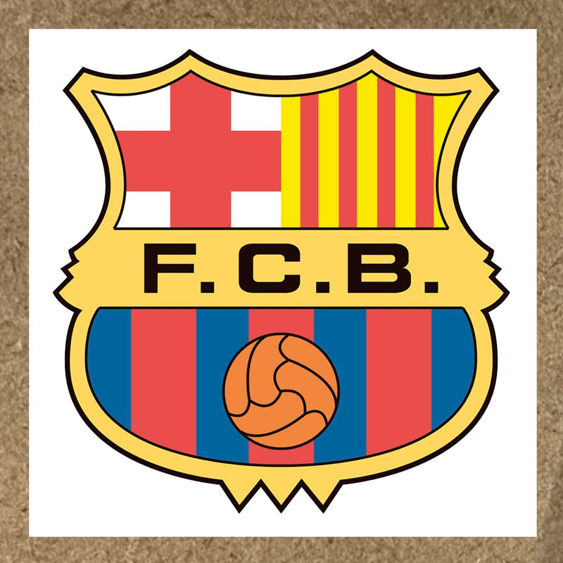 Sticker FC Barcelone écu FC Barcelona avec croix rouge
