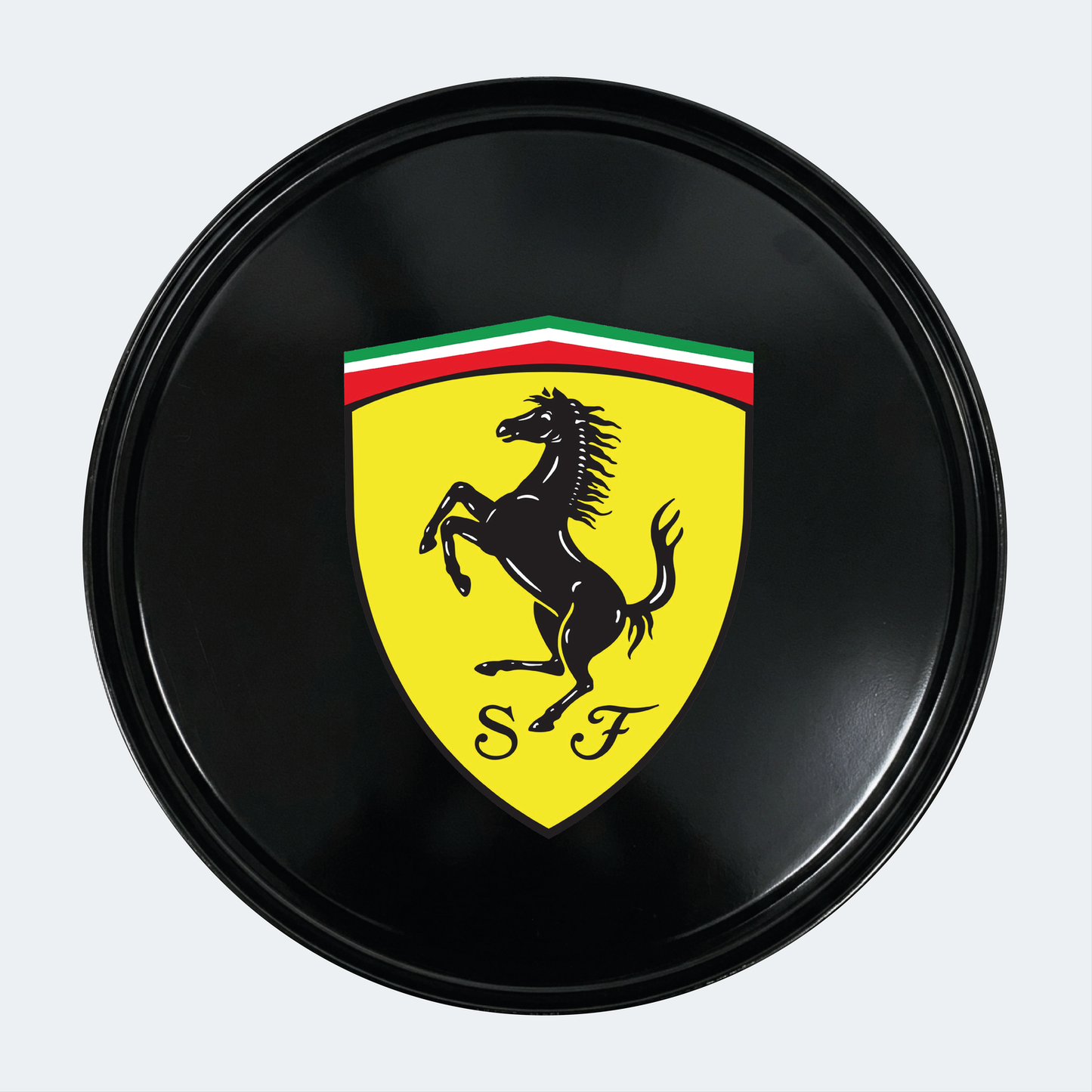 Kit de 9 stickers F1 écurie Ferrari pour baril décoratif